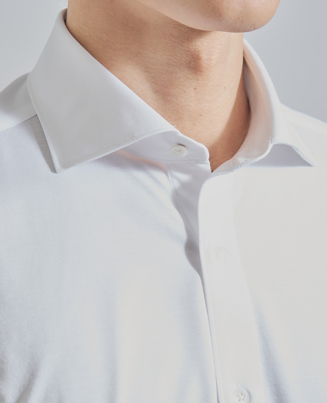 ストレッチシャツ/ハイゲージジャガード