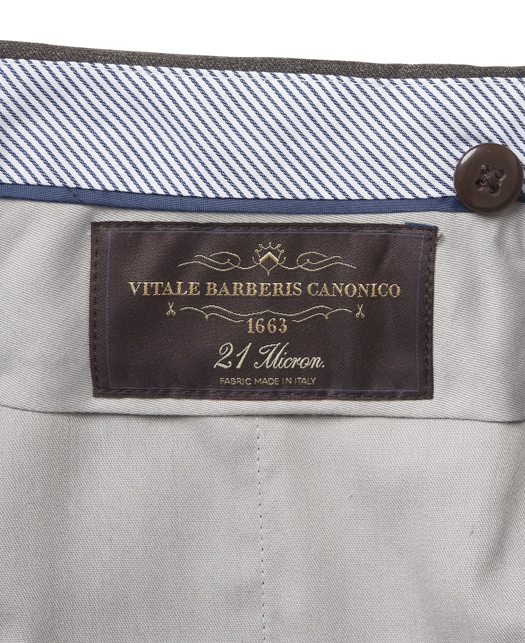 ウールスラックス(1タック)/CANONICO/ラスティックツイル