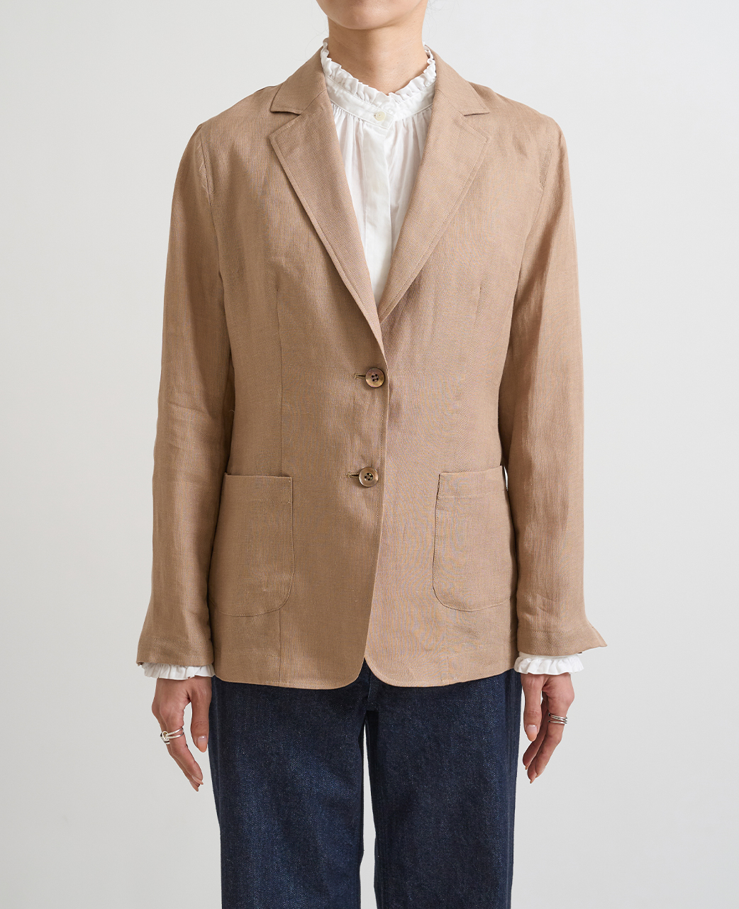 テーラードジャケット / 4月上旬発送予定/リネン