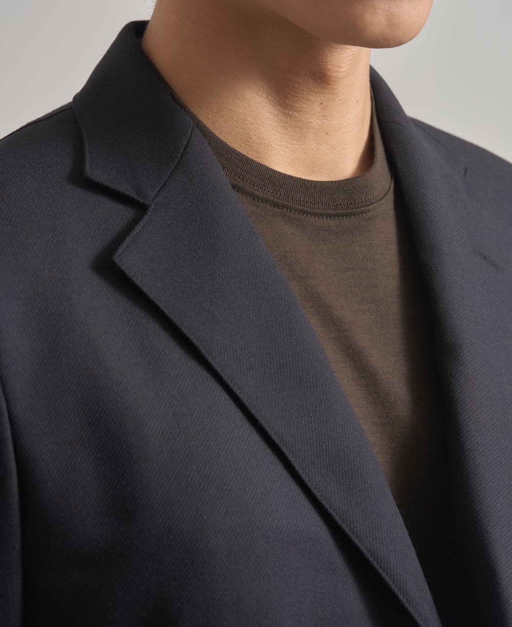 メリノウールTシャツ/ロングスリーブ / ブラウン系