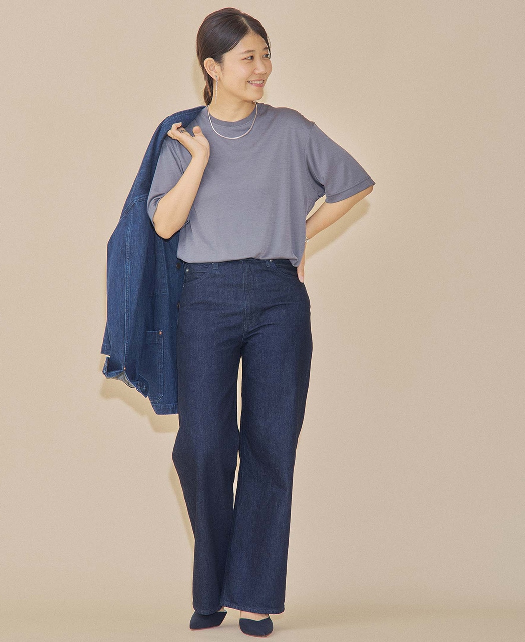 シルクTシャツ/カットソー / グレー系