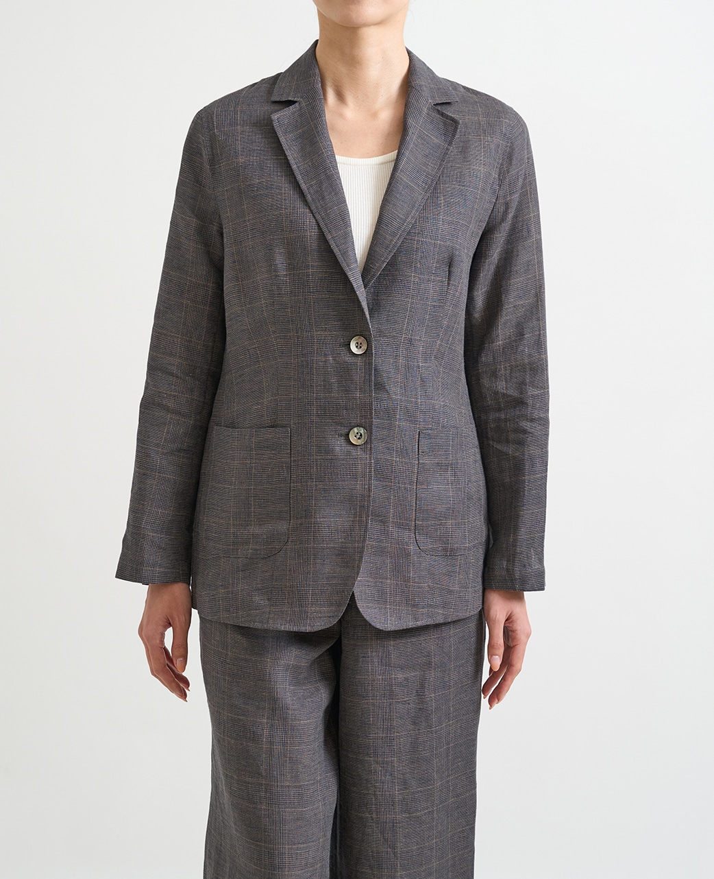 テーラードジャケット / 4月上旬発送予定/リネン / セットアップ可能