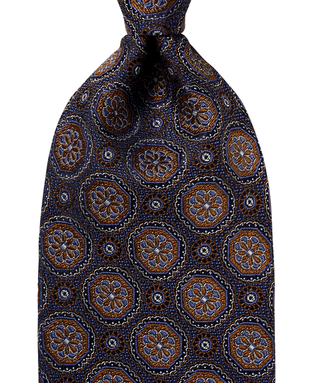 ブラウン系/小紋/シルク/ASCOT