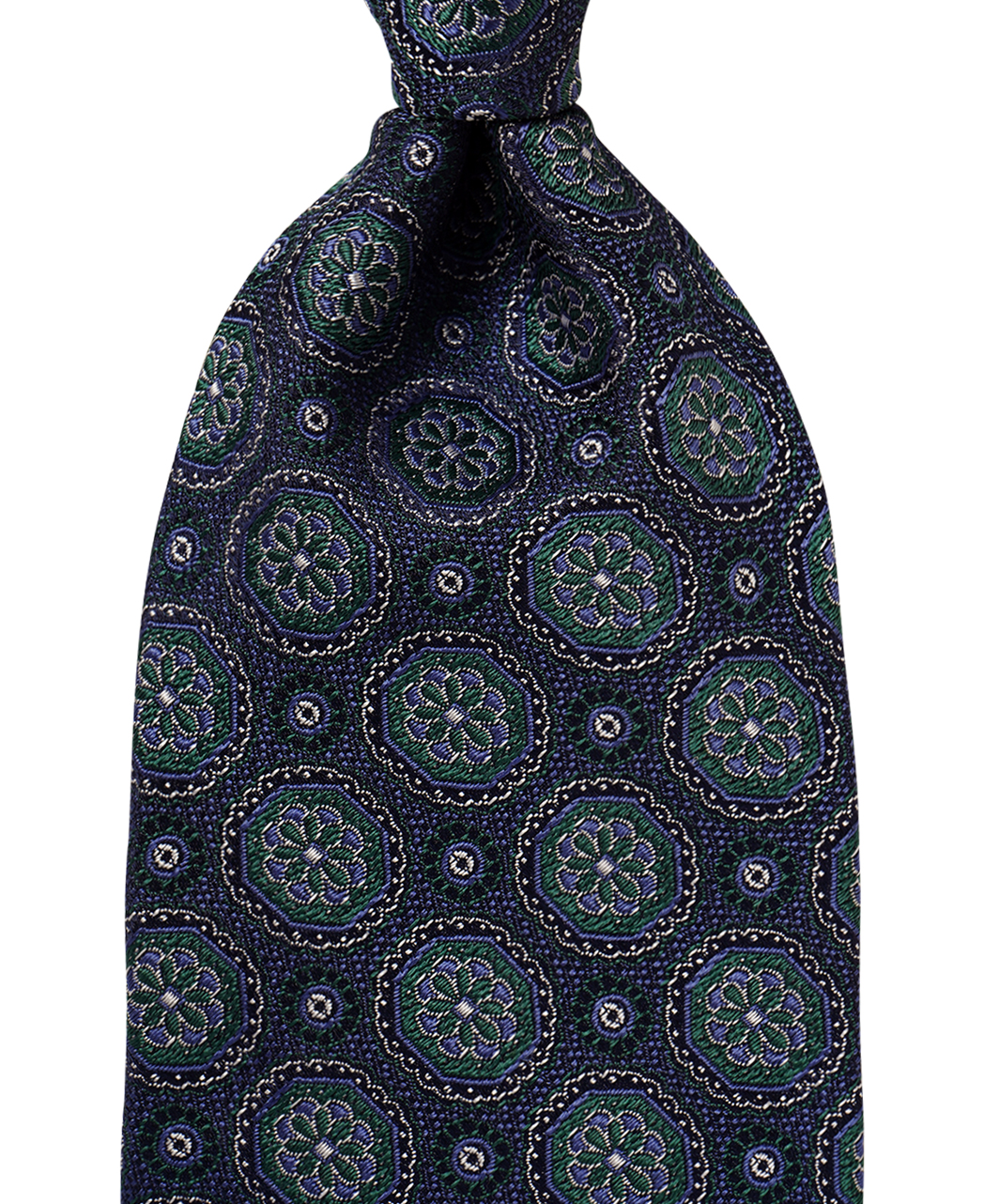 グリーン系/小紋/シルク/ASCOT