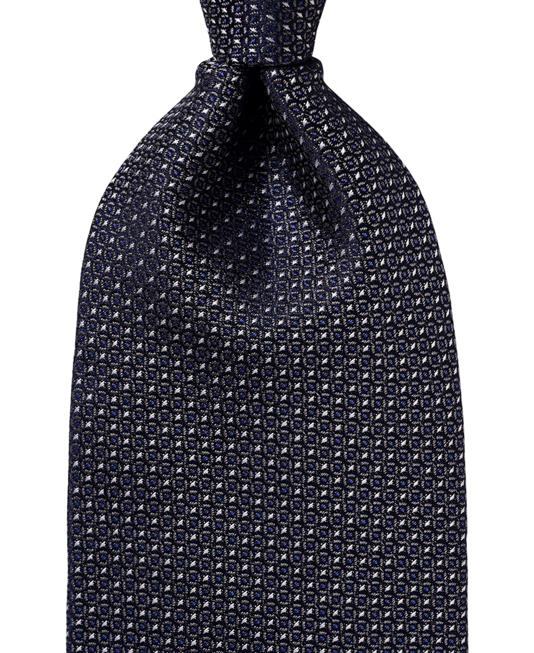 ブルー系/マイクロパターン/シルク/ASCOT