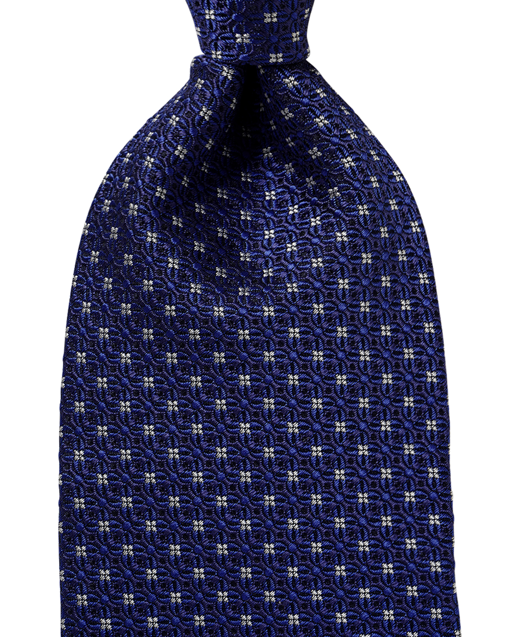 ブルー系/マイクロパターン/シルク/ASCOT