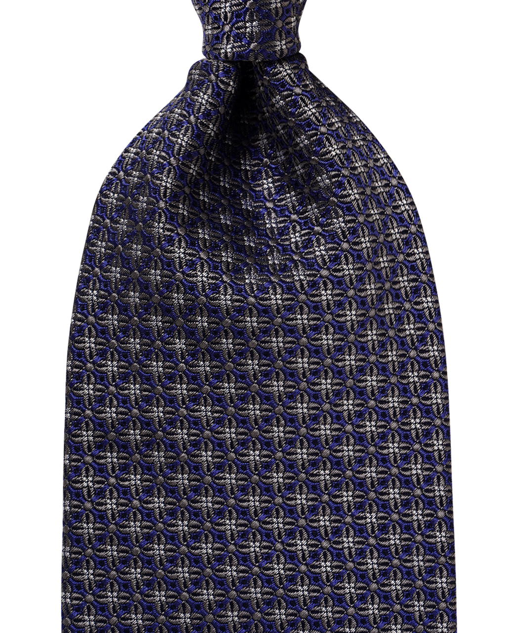 グレー系/マイクロパターン/シルク/ASCOT