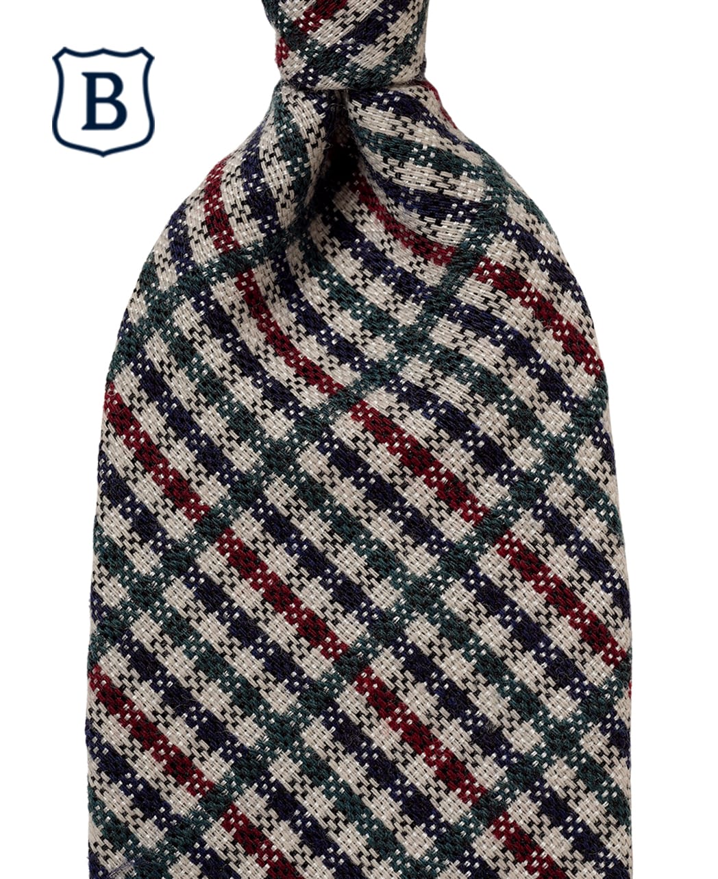 グリーン系/チェック/ウールシルク/BREUER