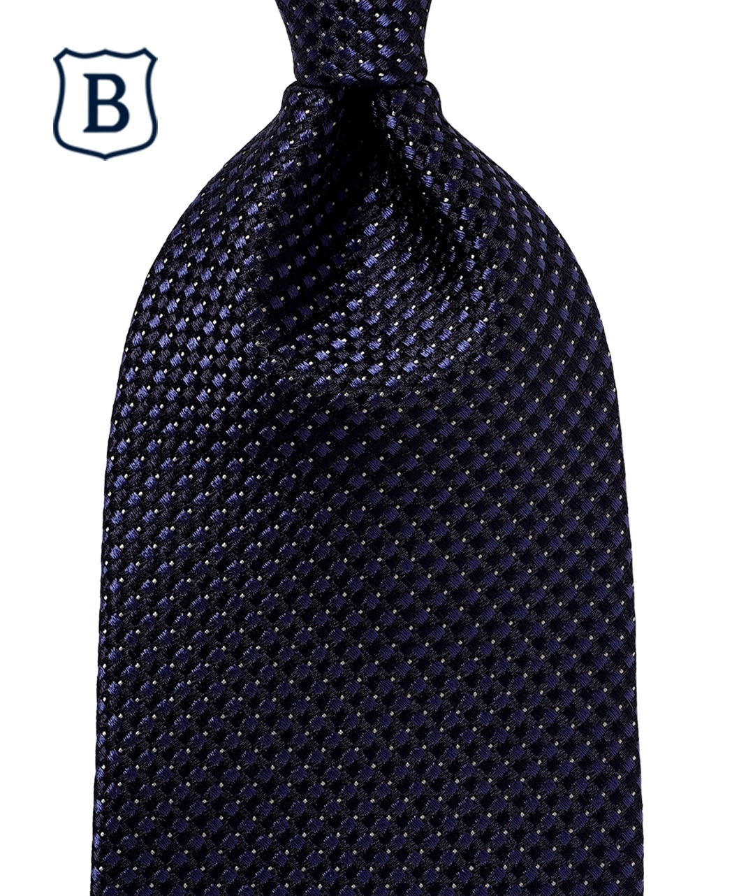 ブルー系/マイクロパターン/シルク/BREUER