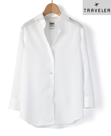 七分袖 クラシックシャツ 36サイズ 7号 白 レディース メーカーズシャツ鎌倉 公式通販 日本製ワイシャツ ネクタイ ブラウス