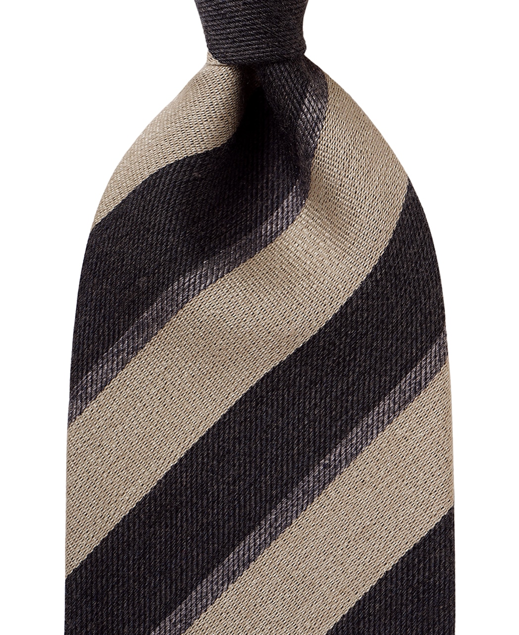 グレー系/レジメンタル(ストライプ)/ウールシルク/Italian Collection