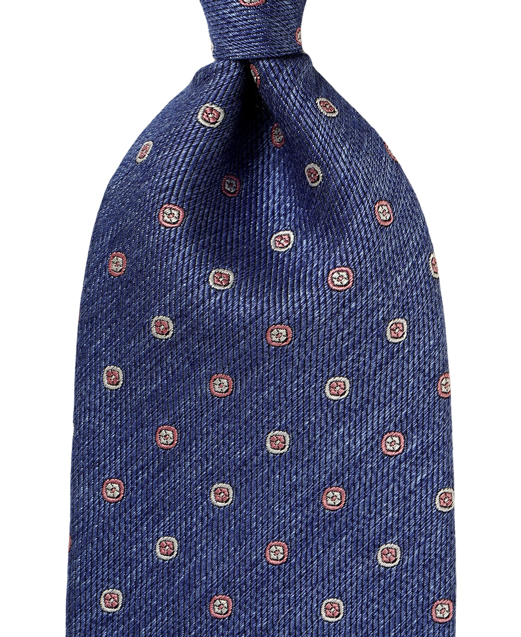 ブルー系/小紋/ウールシルク/Italian Collection