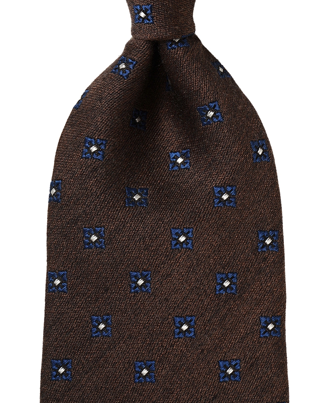 ブラウン系/小紋/ウールシルク/Italian Collection