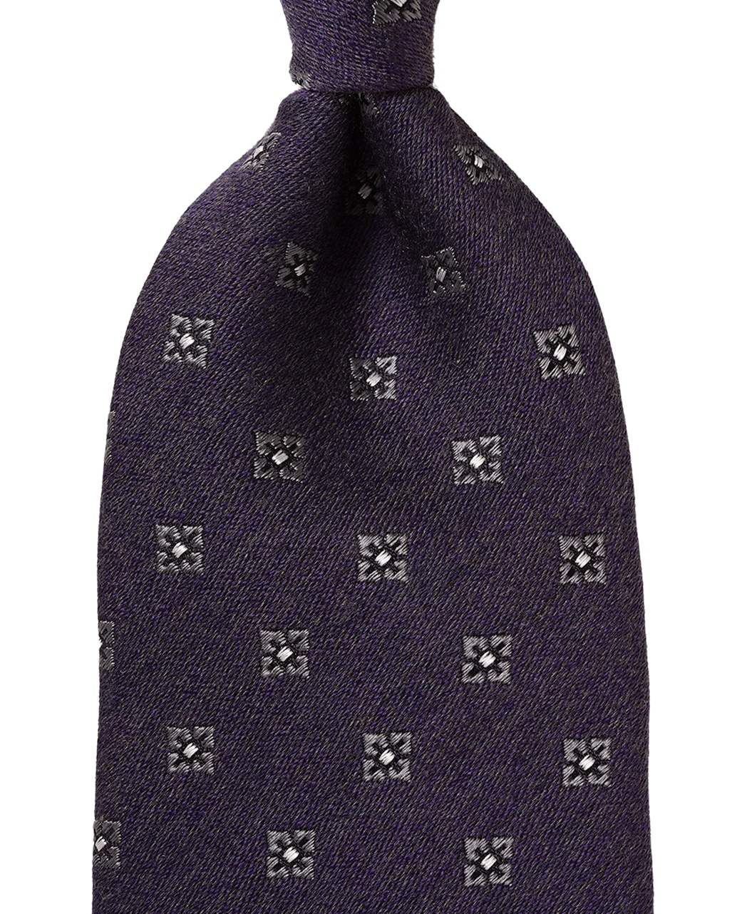 パープル系/小紋/ウールシルク/Italian Collection