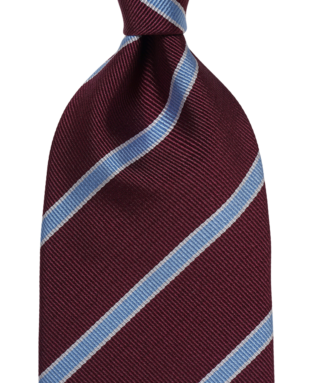 レッド系/レジメンタル(ストライプ)/シルク/Italian Collection