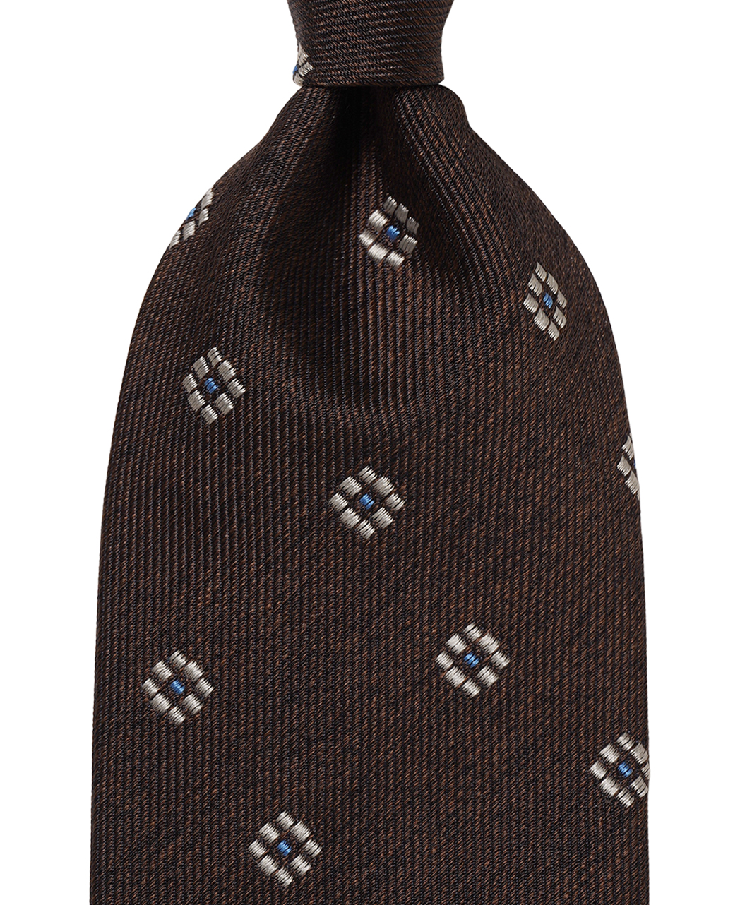 ブラウン系/小紋/シルク/Italian Collection