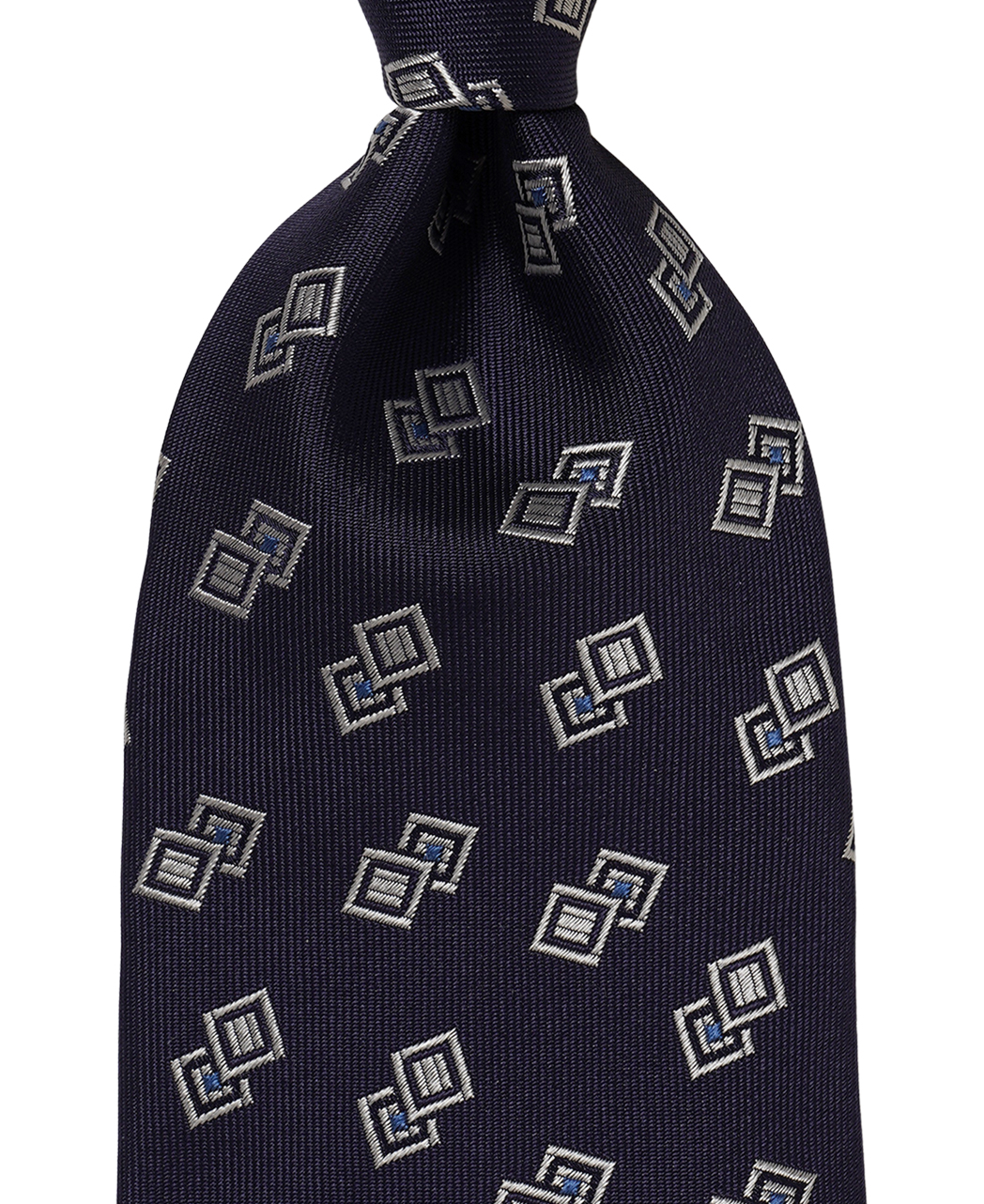 ブルー系/小紋/シルク/Italian Collection