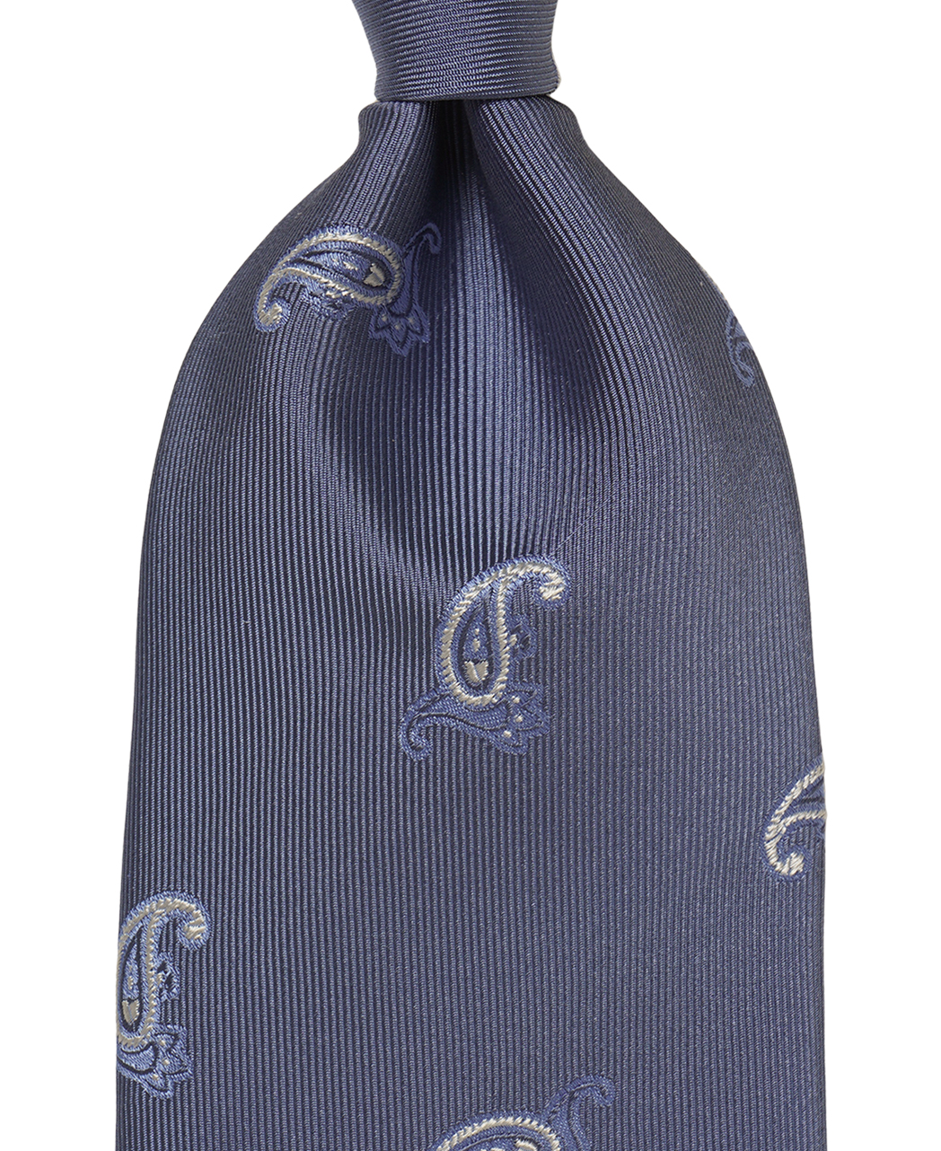 ブルー系/ペイズリー/シルク/Italian Collection