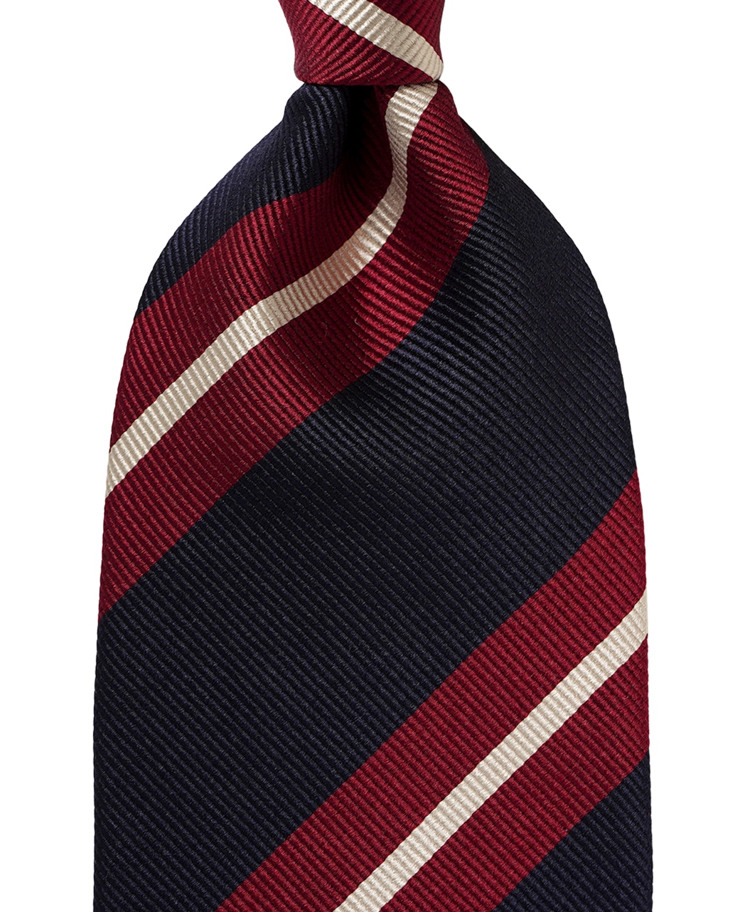レッド系/レジメンタル(ストライプ)/シルク/SUPER REP