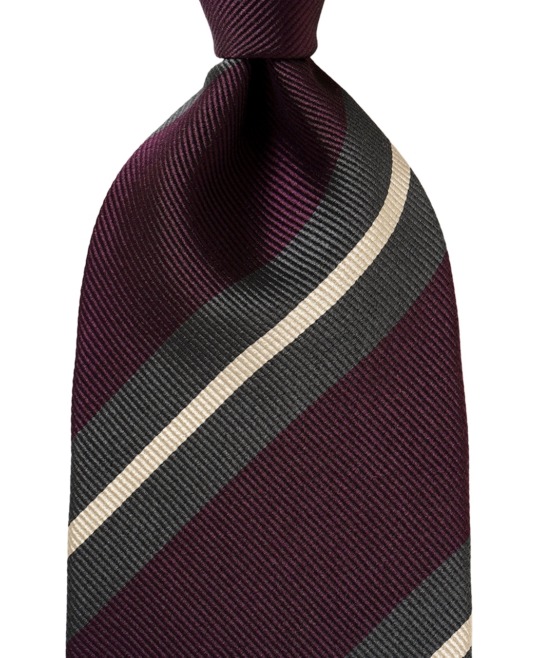 パープル系/レジメンタル(ストライプ)/シルク/SUPER REP