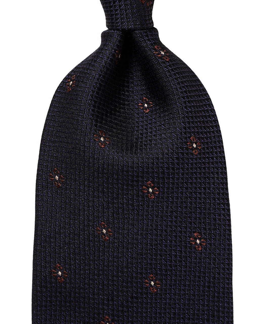 ブルー系/小紋/シルク/博多伝統柄×八女茶