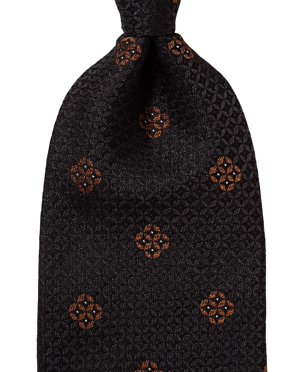 グレー系/小紋/シルク/博多伝統柄×八女茶