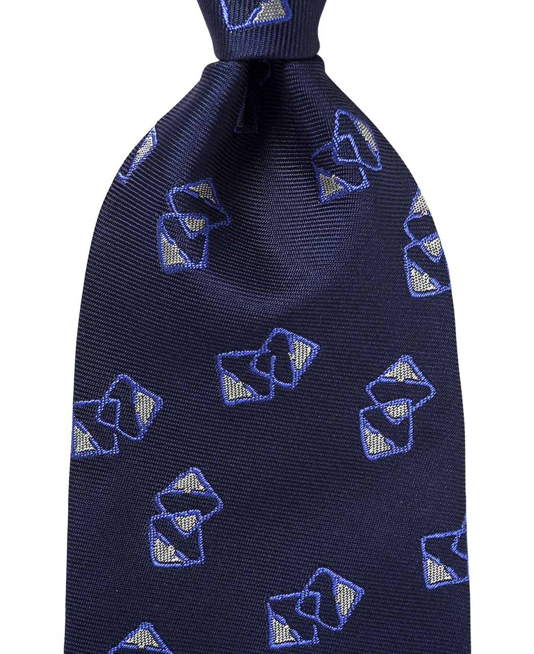 ブルー系/小紋/シルク/STEPHEN WALTERS