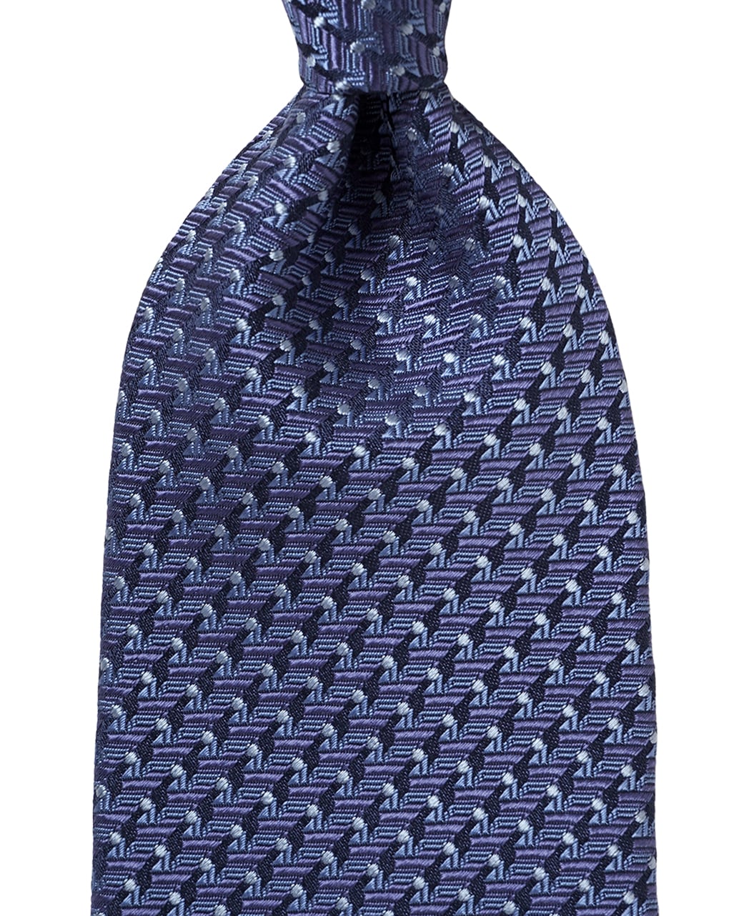 ブルー系/マイクロパターン/シルク/STEPHEN WALTERS