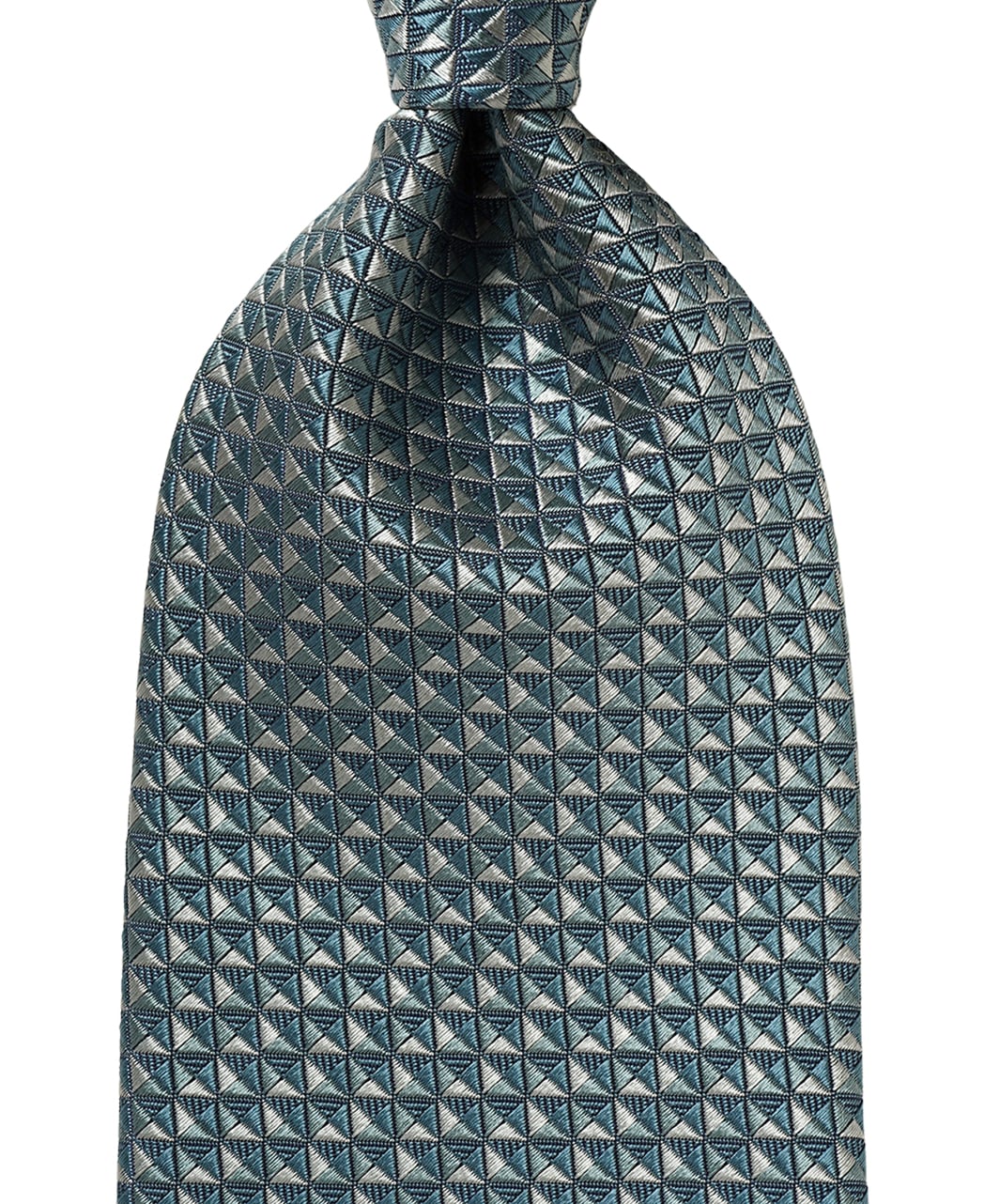 ブルー系/マイクロパターン/シルク/STEPHEN WALTERS