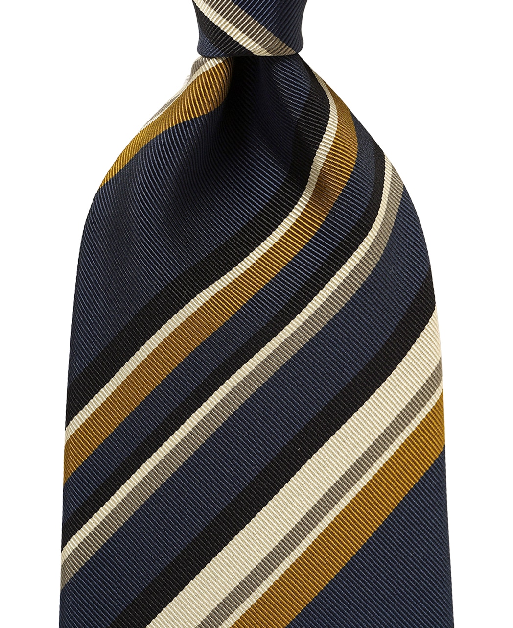 ブルー系/レジメンタル（ストライプ）/シルクコットン/STEPHEN WALTERS