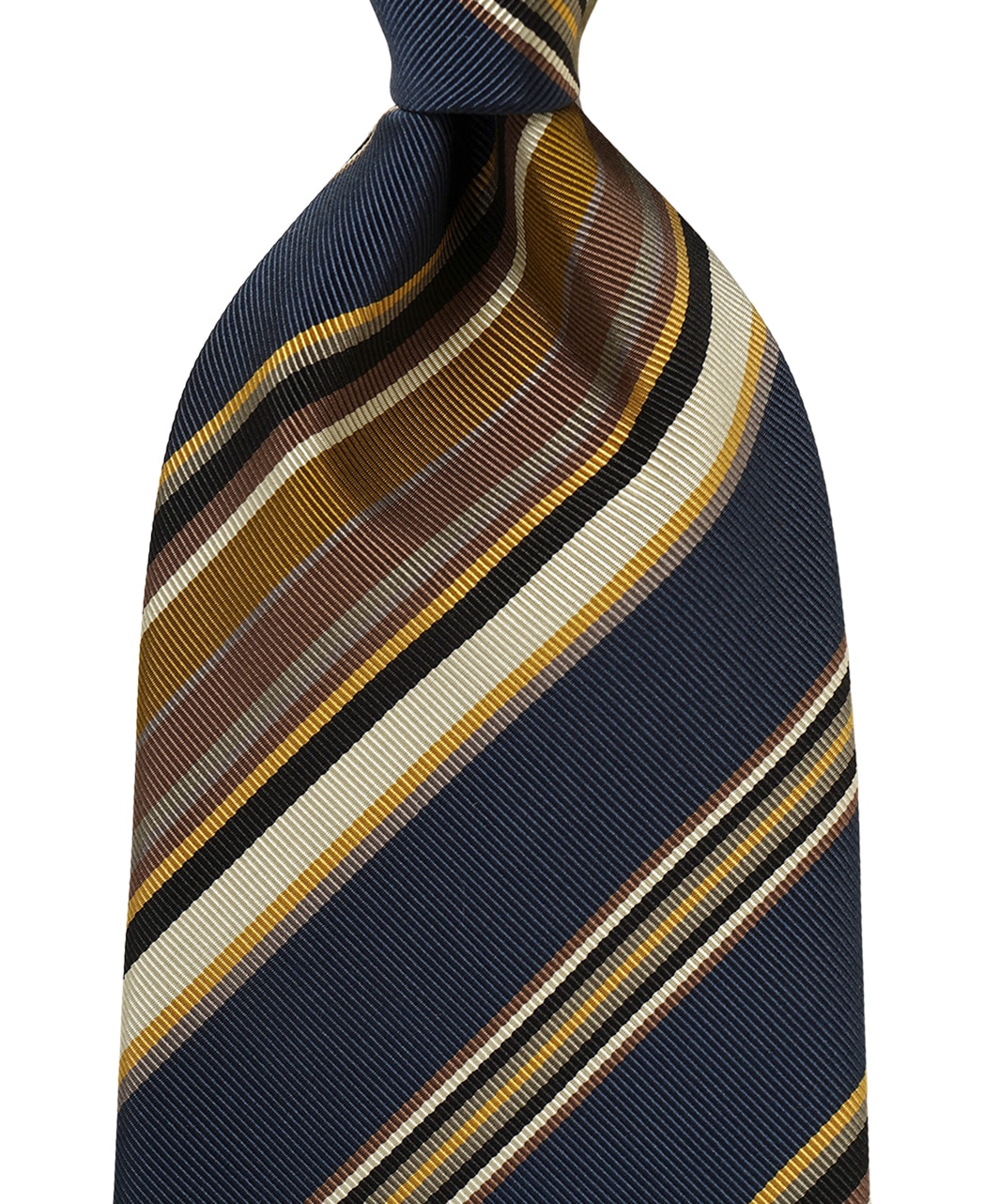 ブルー系/レジメンタル（ストライプ）/シルクコットン/STEPHEN WALTERS