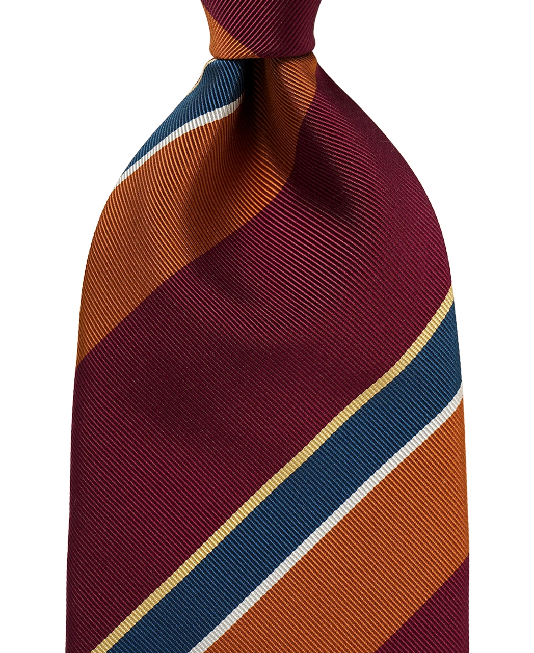 レッド系/レジメンタル（ストライプ）/シルクコットン/STEPHEN WALTERS