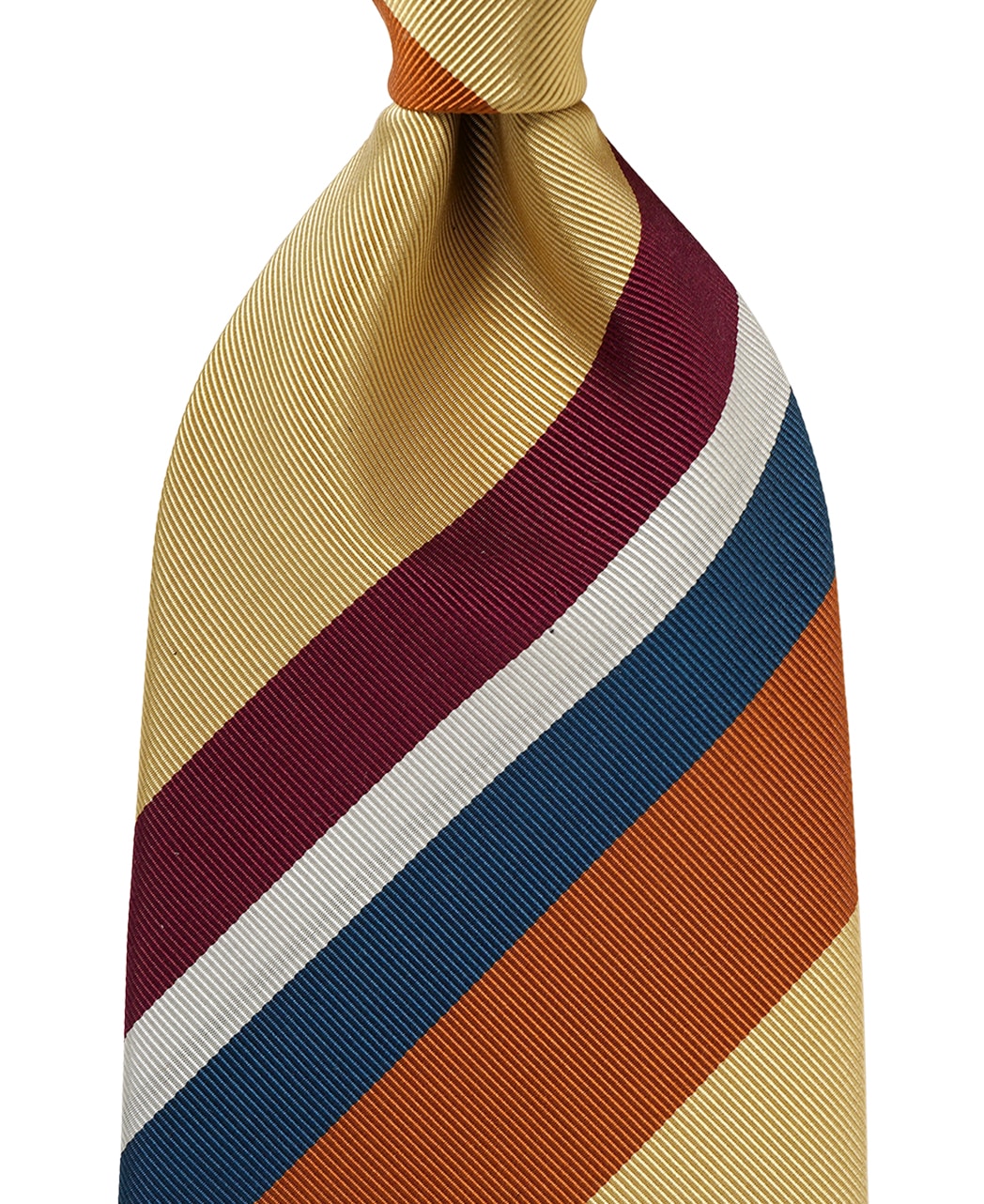 ベージュ系/レジメンタル（ストライプ）/シルクコットン/STEPHEN WALTERS