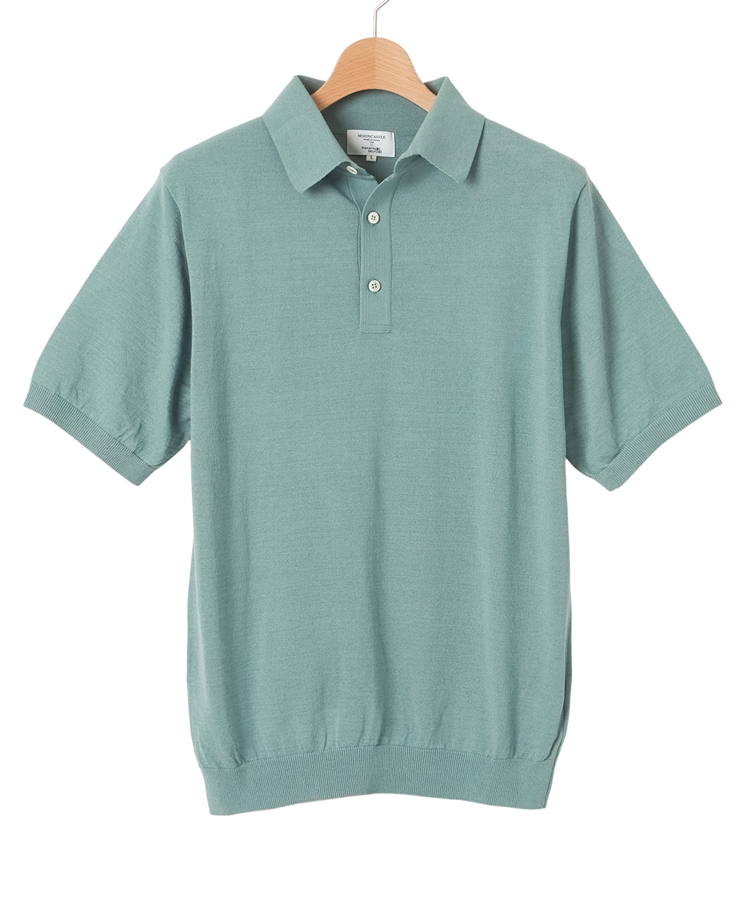 アイスコットンニットポロ/5月初旬頃発送予定/MOONCASTLE