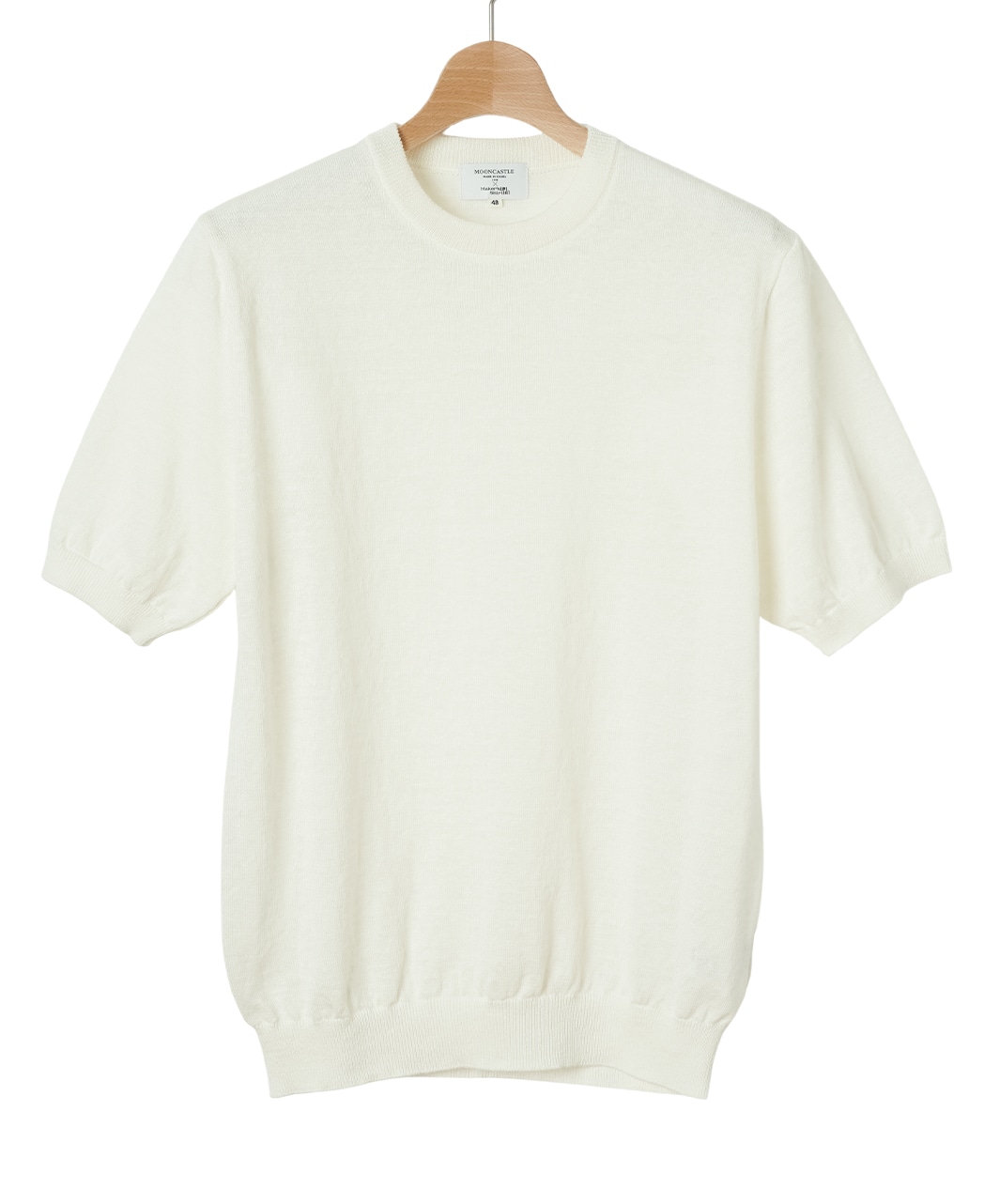 リネンニットTシャツ/6月中旬頃発送予定/MOONCASTLE