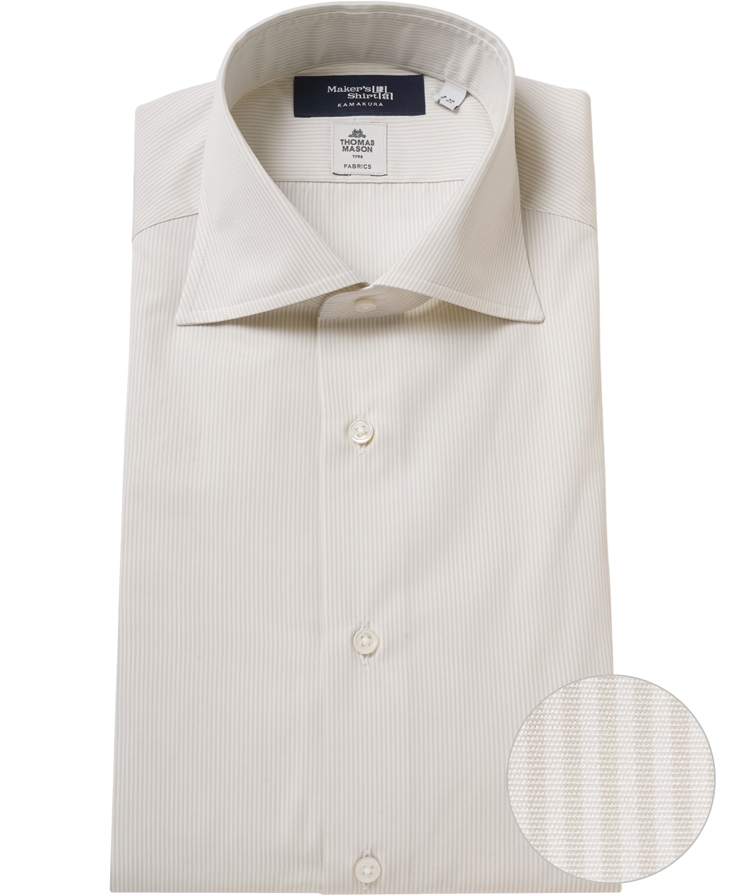 ビジネスシャツ/THOMAS MASON/ブロードクロス（ポプリン）
