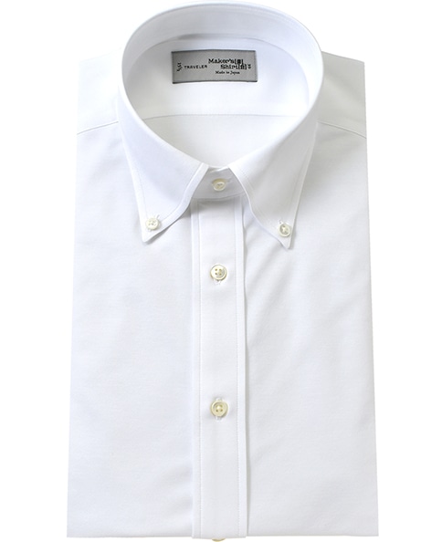 ニットシャツ 37 S 白 メンズ メーカーズシャツ鎌倉 公式通販 日本製ワイシャツ ニットシャツ ネクタイ ブラウス