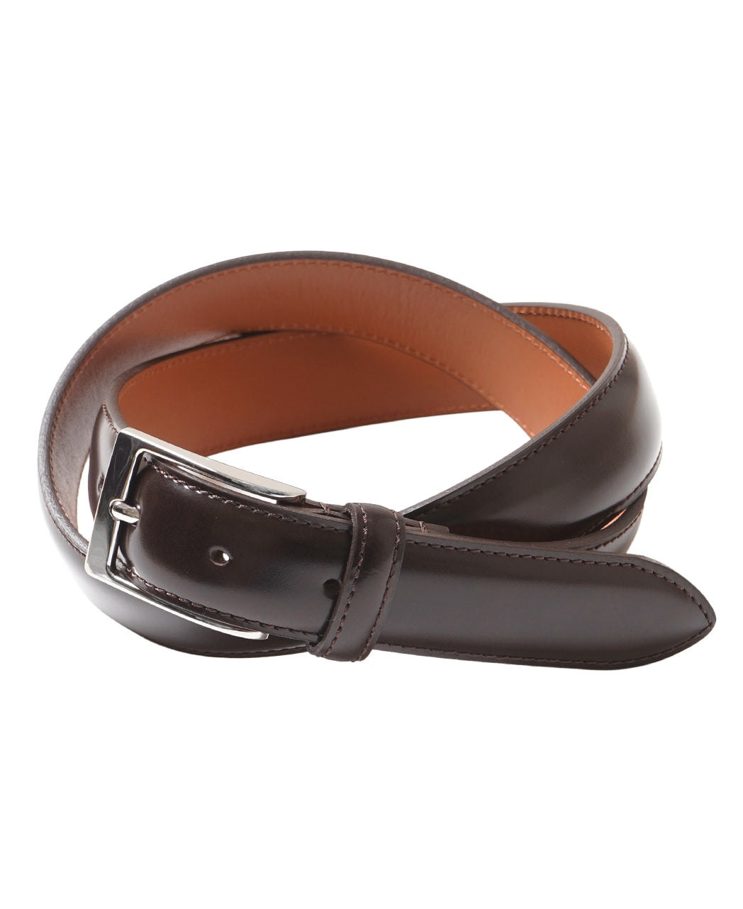 スムースレザーベルト/ブラウン