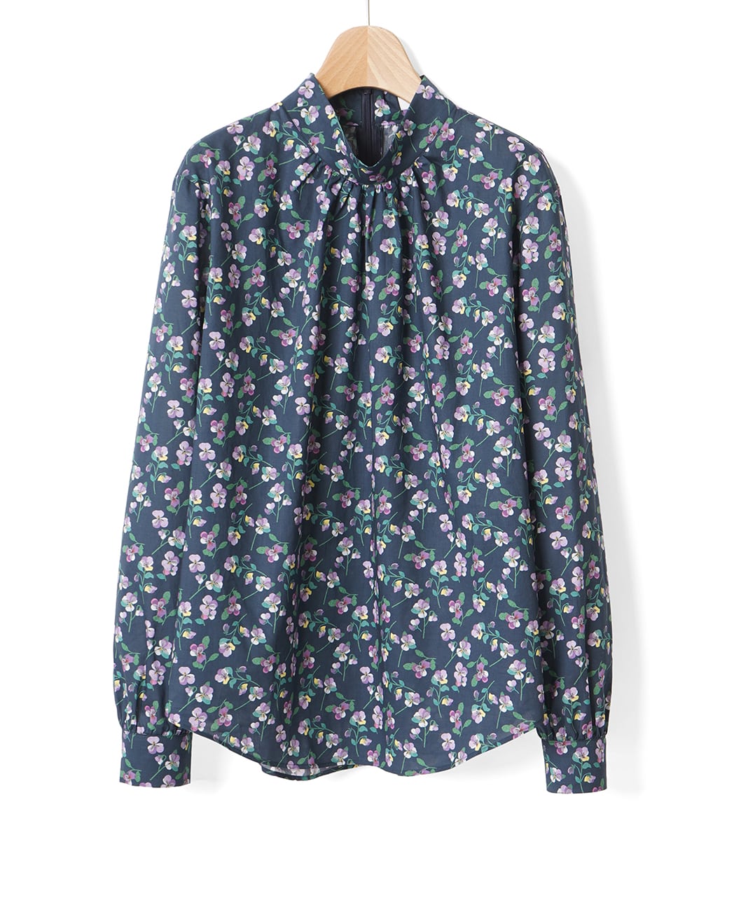 スタンドギャザーブラウス / 11月下旬頃発送予定/リバティ・ファブリックス