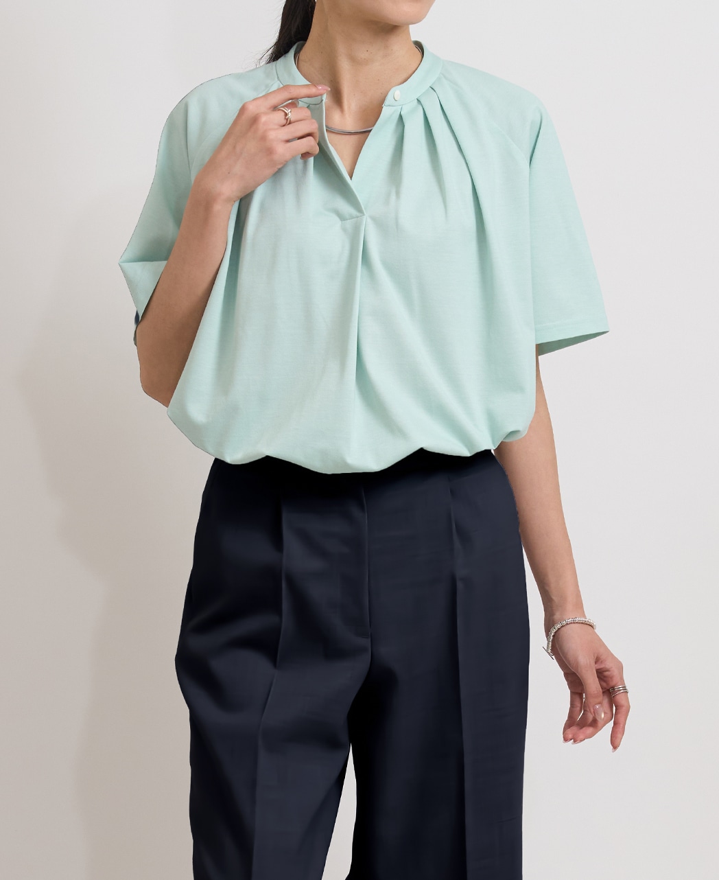 半袖シャツ / ５月下旬発送予定/スタンドタック / プルオーバー