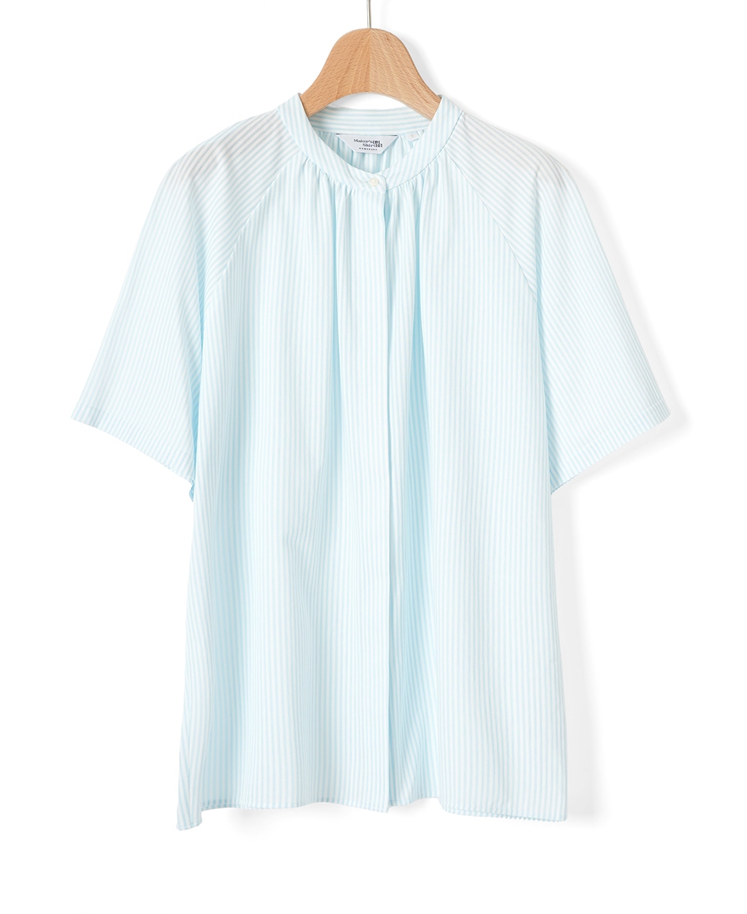 半袖シャツ / 4月中旬発送予定/スタンドギャザー