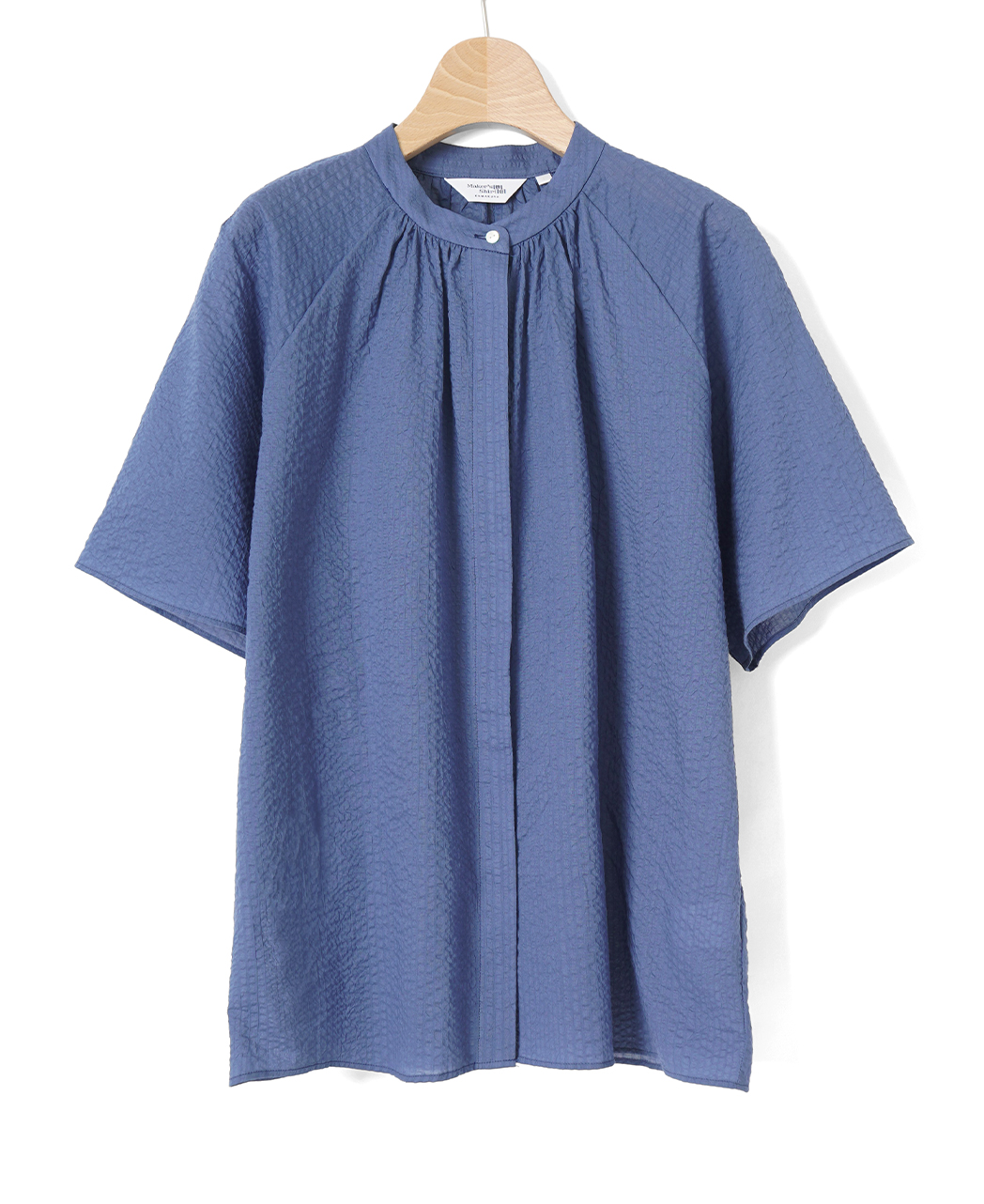 半袖シャツ / 4月中旬発送予定/スタンドギャザー