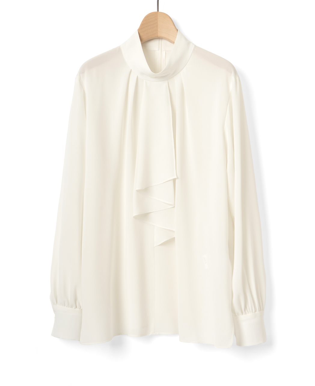 ブラウス/スタンドラッフルフリル