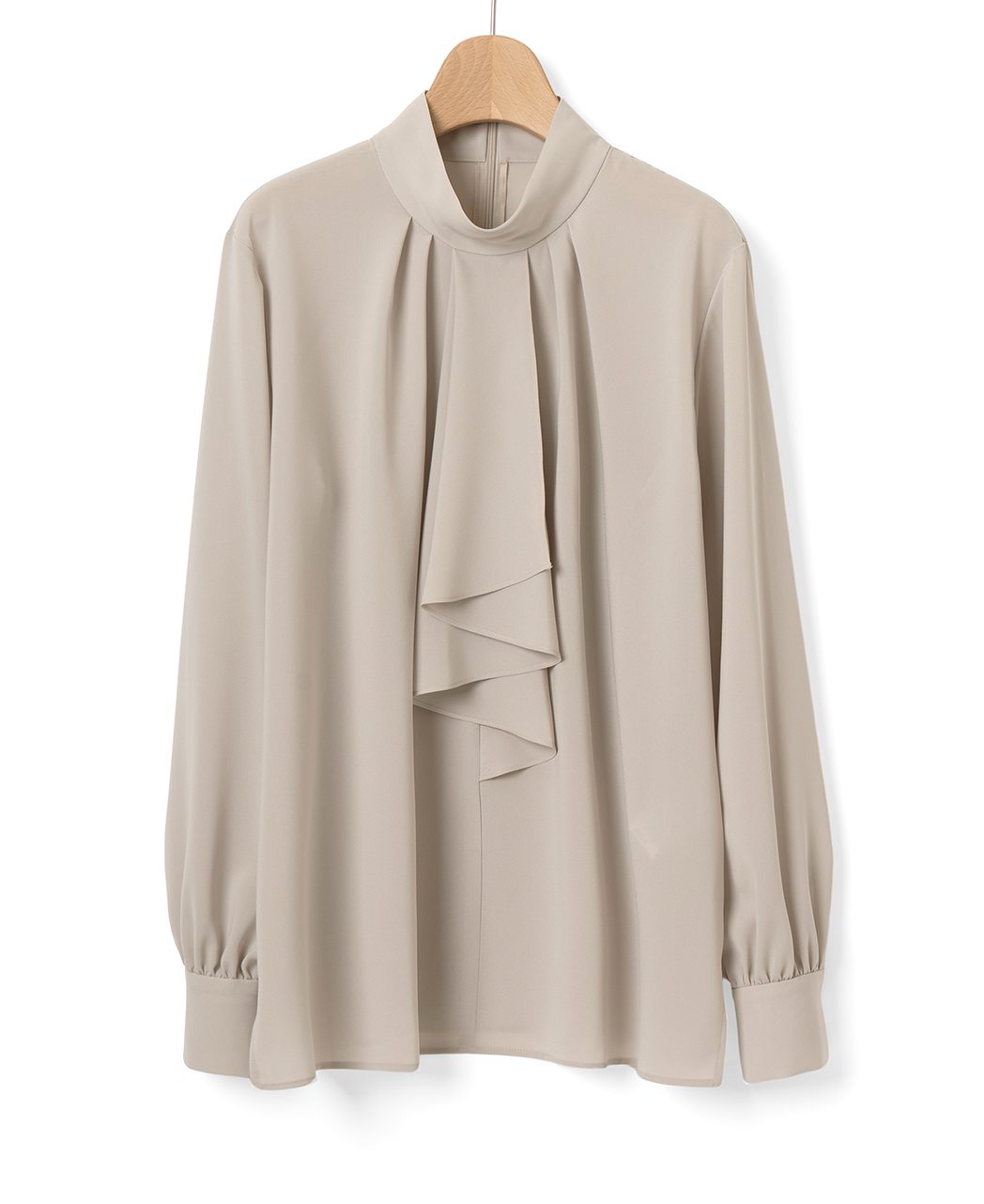 ブラウス/スタンドラッフルフリル