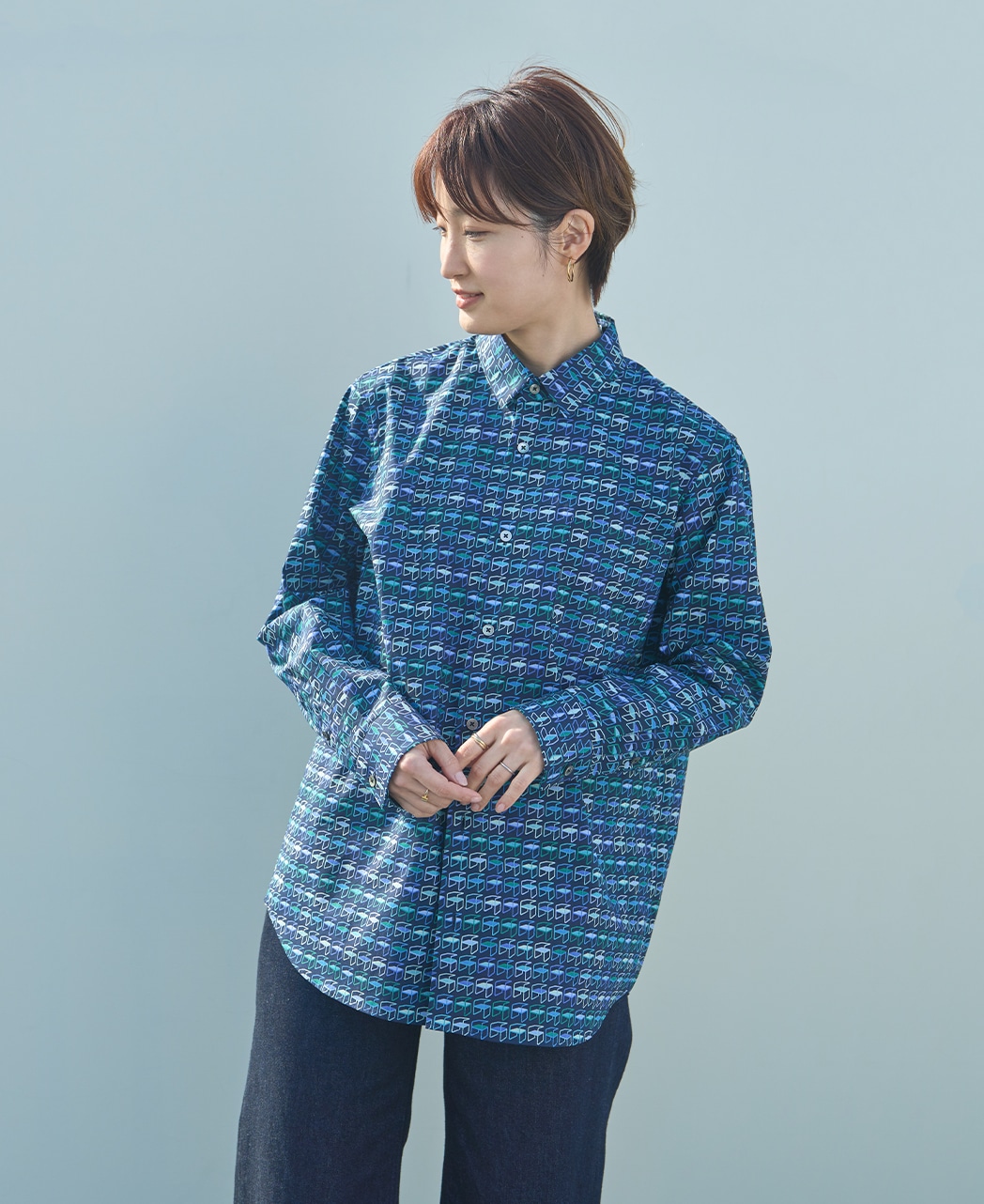 長袖シャツ/リバティ・ファブリックス