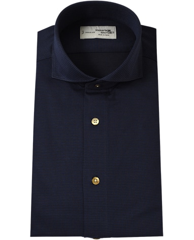 ニットシャツ 37 S ブルー系 メンズ メーカーズシャツ鎌倉 公式通販 日本製ワイシャツ ニットシャツ ネクタイ ブラウス
