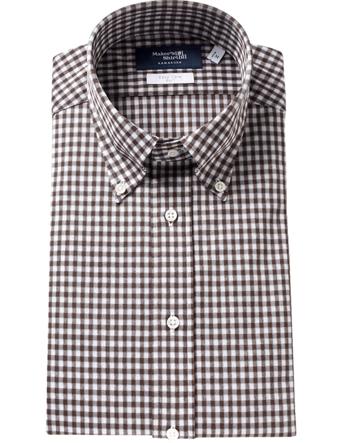 ニットシャツ(37 (S) ブラウン系): メンズ | メーカーズシャツ鎌倉 公式通販 | 日本製ワイシャツ オーダーシャツ ビジネスシャツ カッターシャツ  ニットシャツ オフィスカジュアル ネクタイ ブラウス