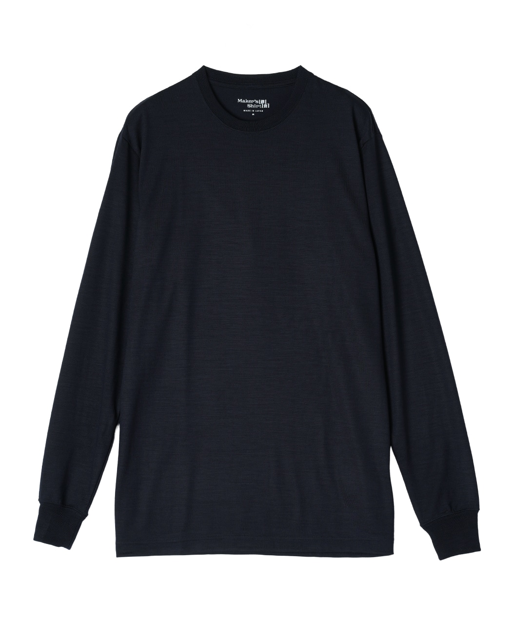 メリノウールTシャツ/ロングスリーブ  / ネイビー系