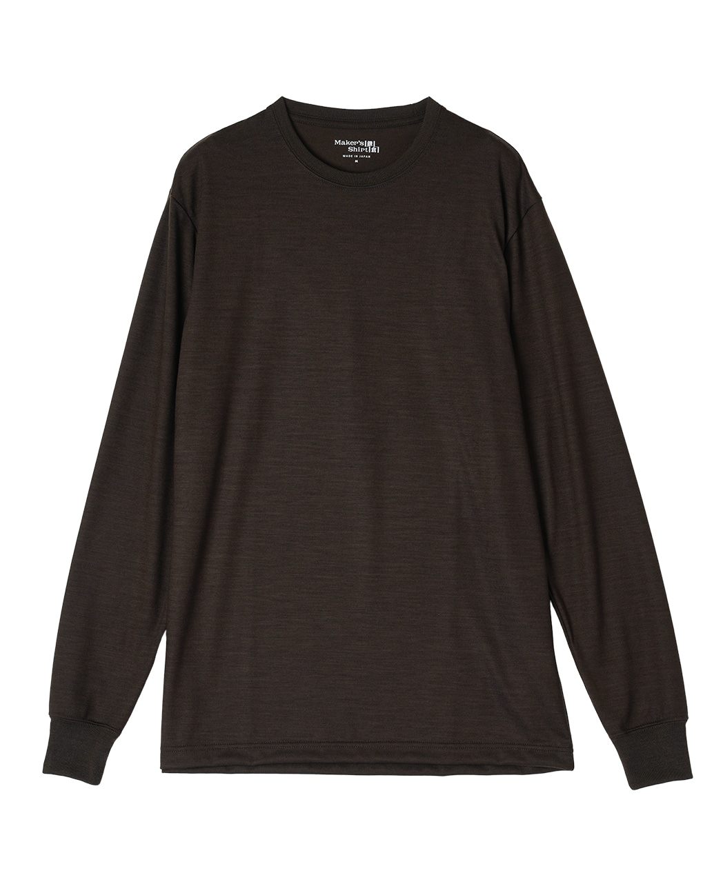 メリノウールTシャツ/ロングスリーブ  / ブラウン系