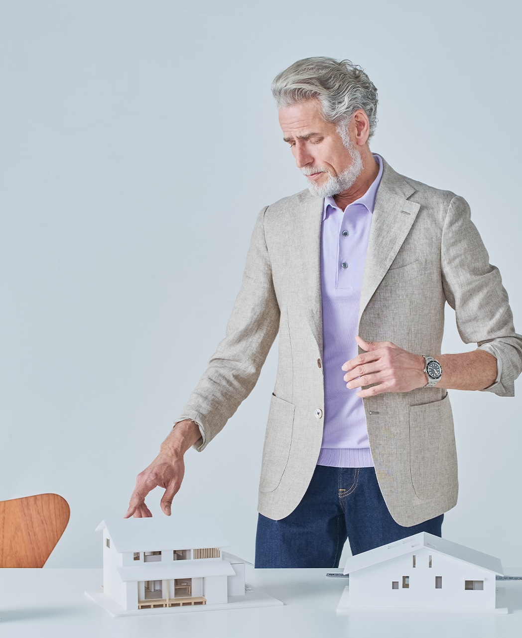 ジャケット/リネン/ベージュ系